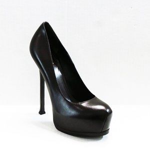 YSL YVES SAINT LAURENT Tribtoo Brown Heels Pumps